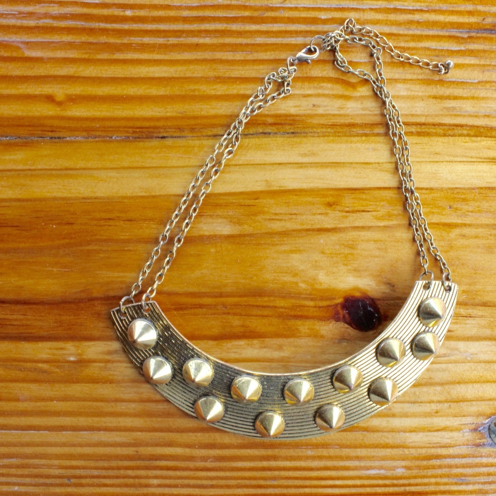Gold Spike Necklace